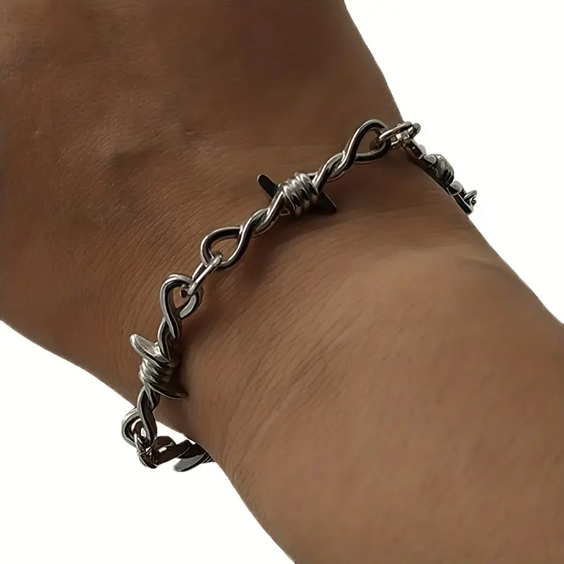 Wire chain bracelet